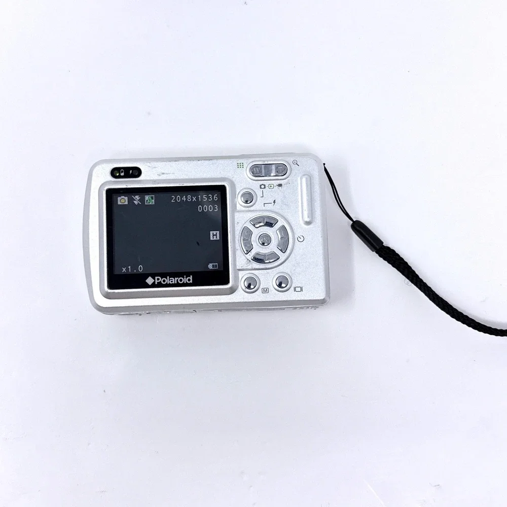 Polaroid a520 Digital Camera Silver 5.0MP 2.0 LCD 4x Zoom Compact Digicam Y2K 4G